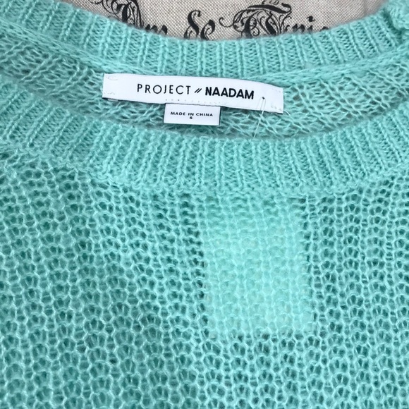 🎁NAADAM Open Knit Bell Sleeve Tied Sweater - Picture 7 of 9